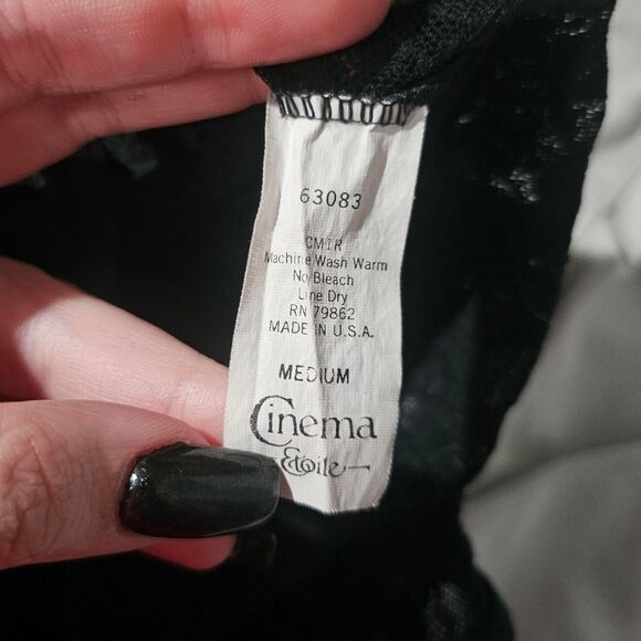 Vintage 90s lace whimsigoth goth bust detailing top - Picture 4 of 4